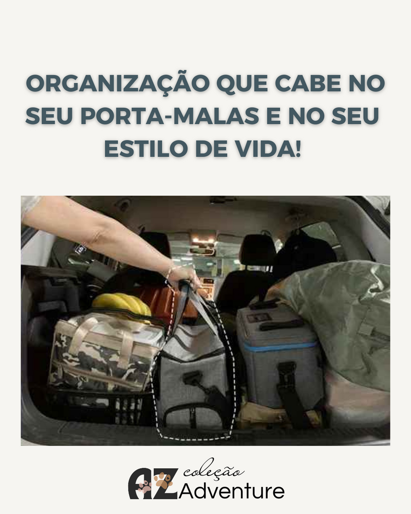 Bolsa de Viagem Multifuncional para Pets - COMPANHEIROS DE AVENTURA