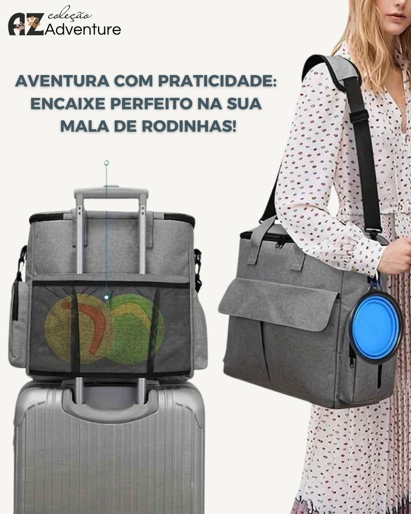 Bolsa de Viagem Multifuncional para Pets - COMPANHEIROS DE AVENTURA