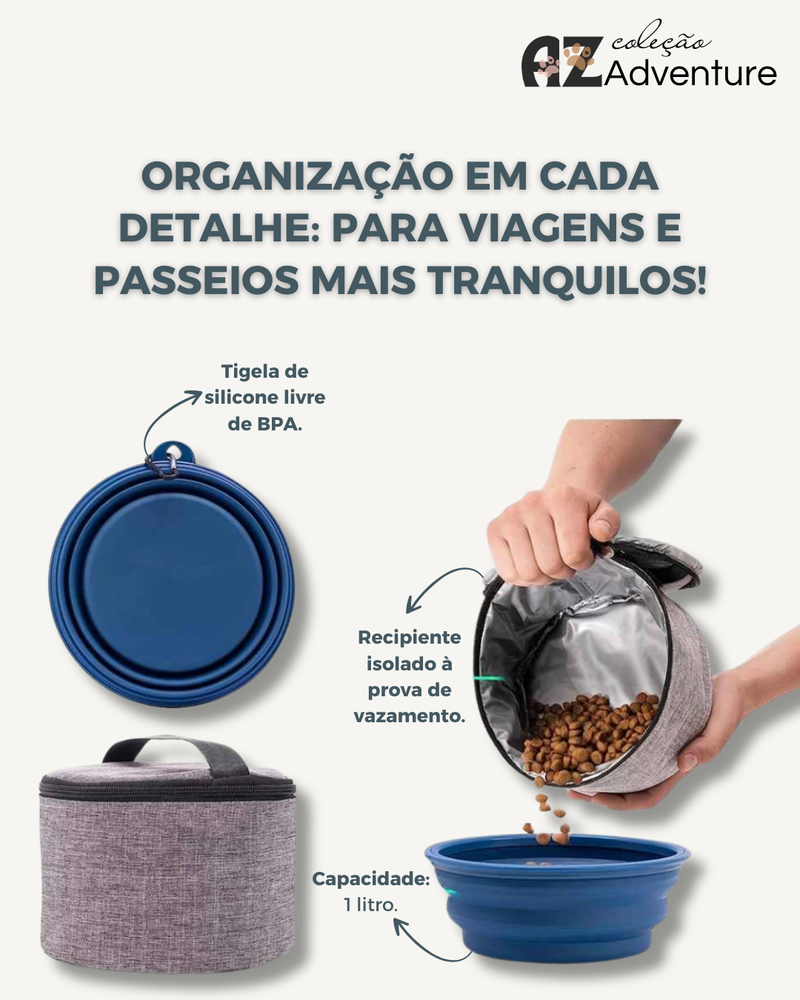 Bolsa de Viagem Multifuncional para Pets - COMPANHEIROS DE AVENTURA