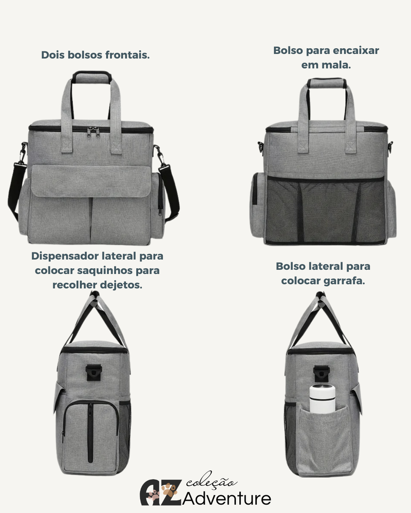 Bolsa de Viagem Multifuncional para Pets - COMPANHEIROS DE AVENTURA