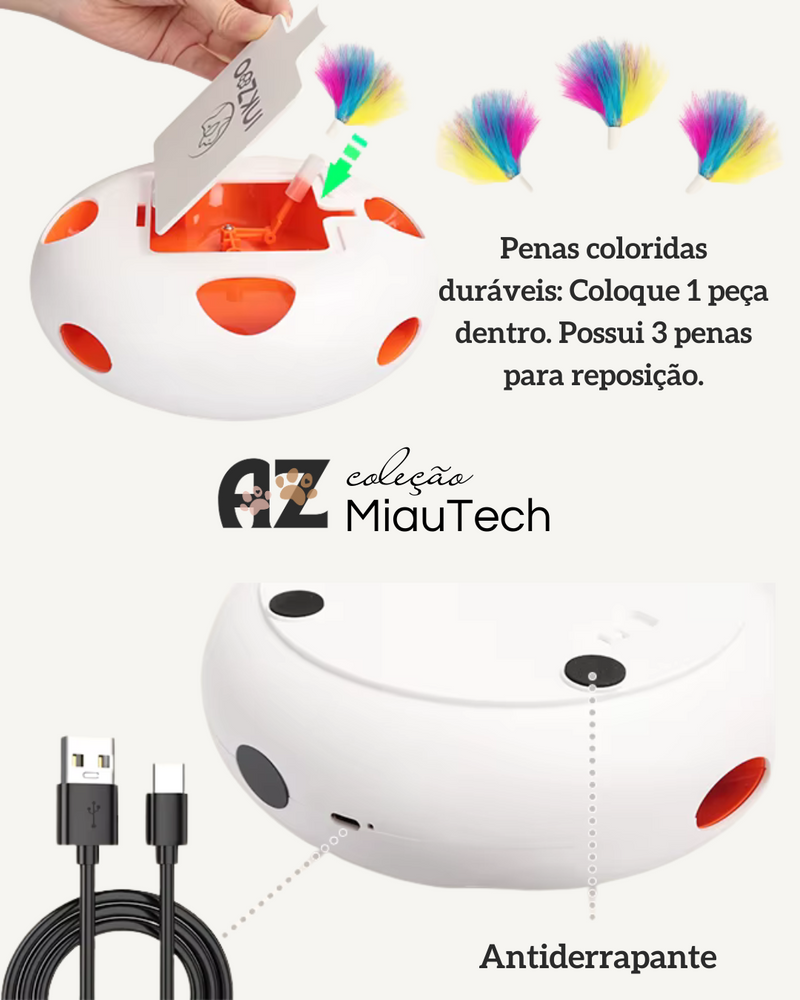 Brinquedo Interativo Automático para Gatos - AVENTURA FELINA