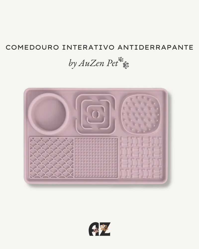 Comedouro Interativo Antiderrapante para Pets