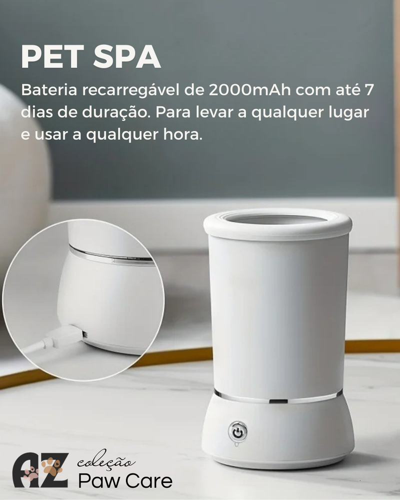 Limpador Elétrico de Patinhas para Cães - PET SPA
