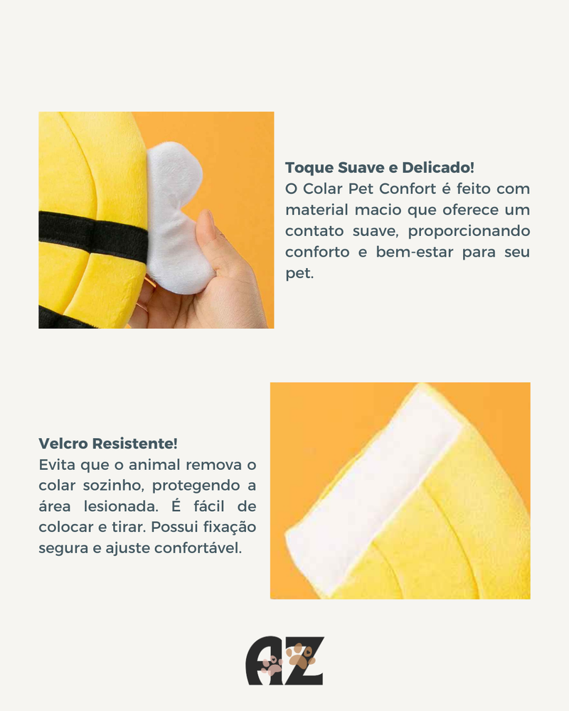 Colar Elizabetano de Proteção para Pets - PET COMFORT