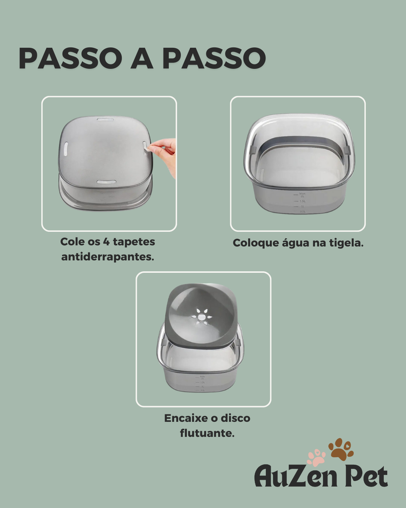 Bebedouro Antivazamento para Pets - HIDRAPET