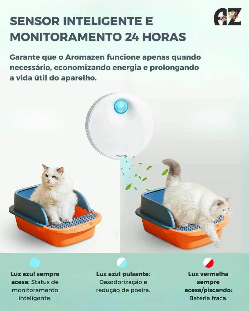 Desodorizador e purificador de ar - AROMAZEN