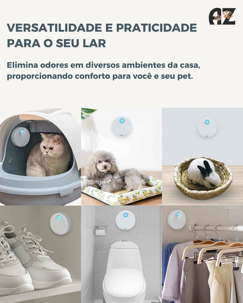 Desodorizador e purificador de ar - AROMAZEN