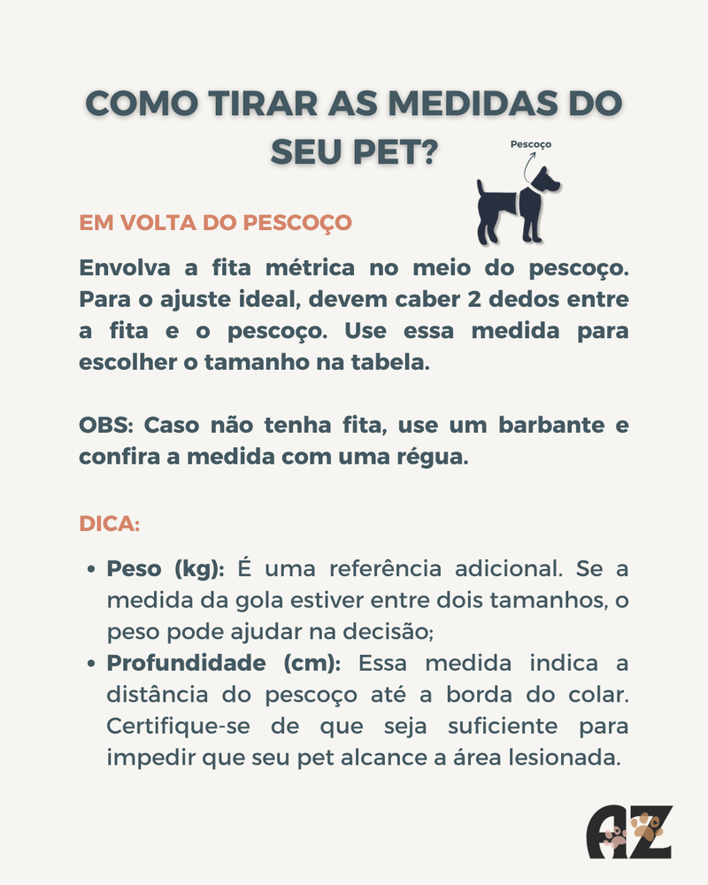 Colar Elizabetano de Proteção para Pets - PET COMFORT